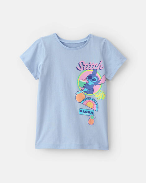 girls disney© lilo & stitch graphic tee - blue
