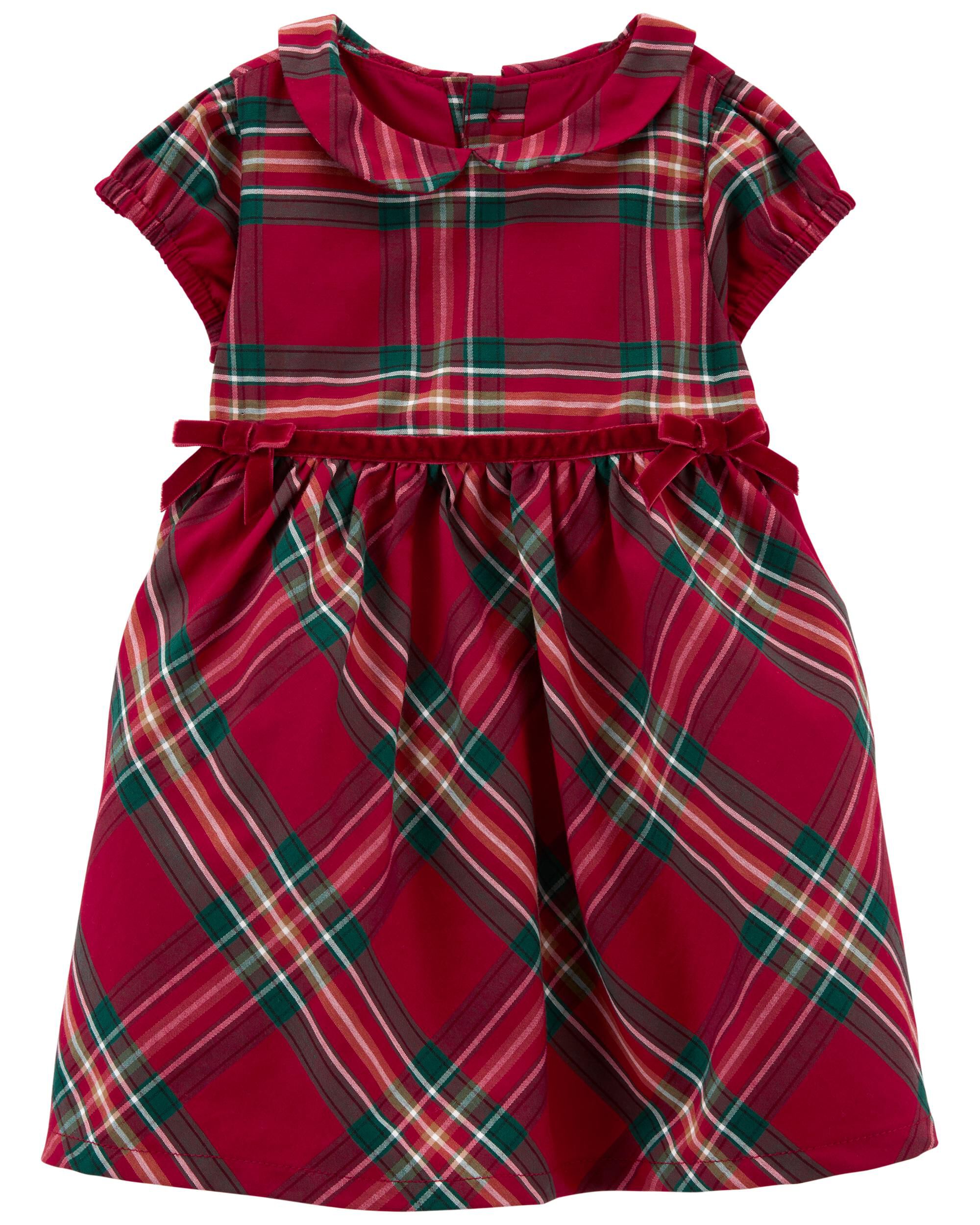 Baby Plaid Sateen Holiday Dress Carter s Carter s