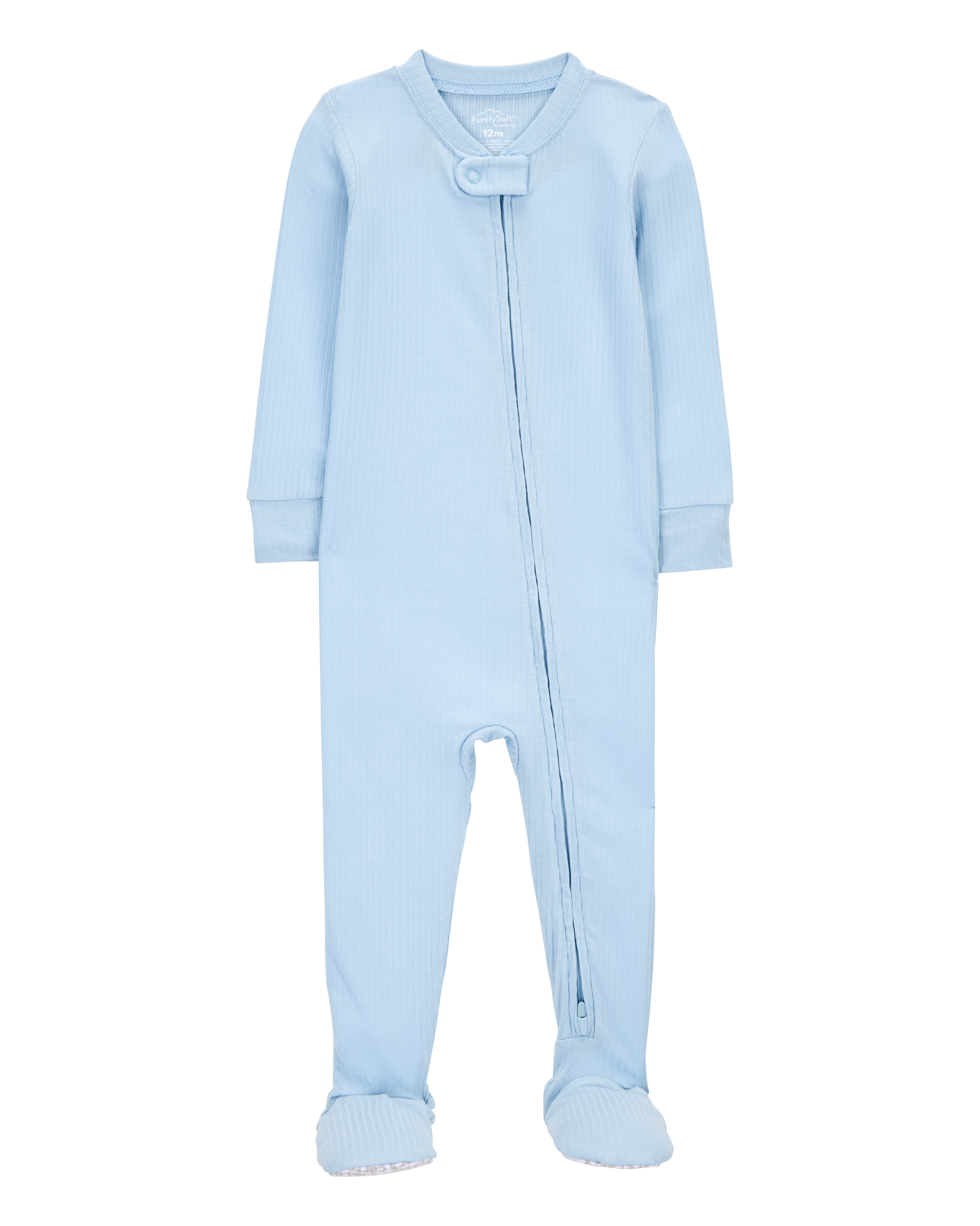 Baby Solid PurelySoft Footie 1-Piece Pajamas