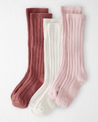 Toddler Girl 3-Pack Christmas Bow Crew Socks