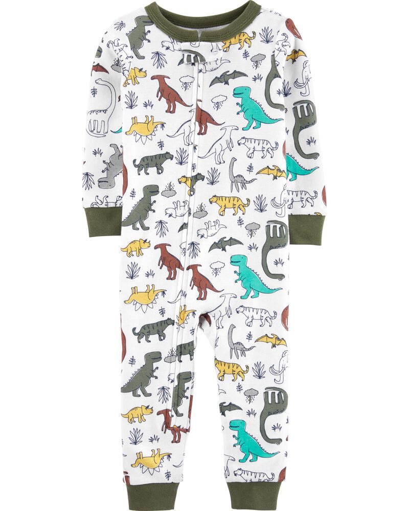 Carters Boys 1-Pc Neon Sea Snug Fit Cotton Footless PJs 18 Months