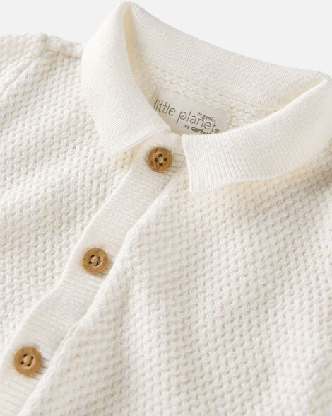  Product image 2 of Baby Organic Cotton Sweater Knit Romper
