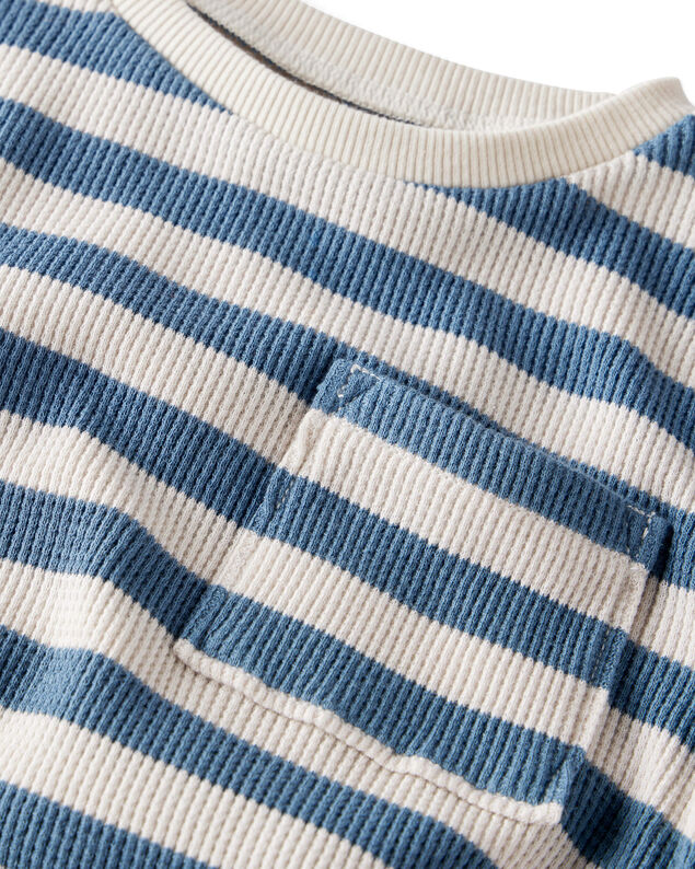 Product image 2 of Toddler Boy 2-Pack Waffle Knit Long-Sleeve Tees Made with Organic Cotton