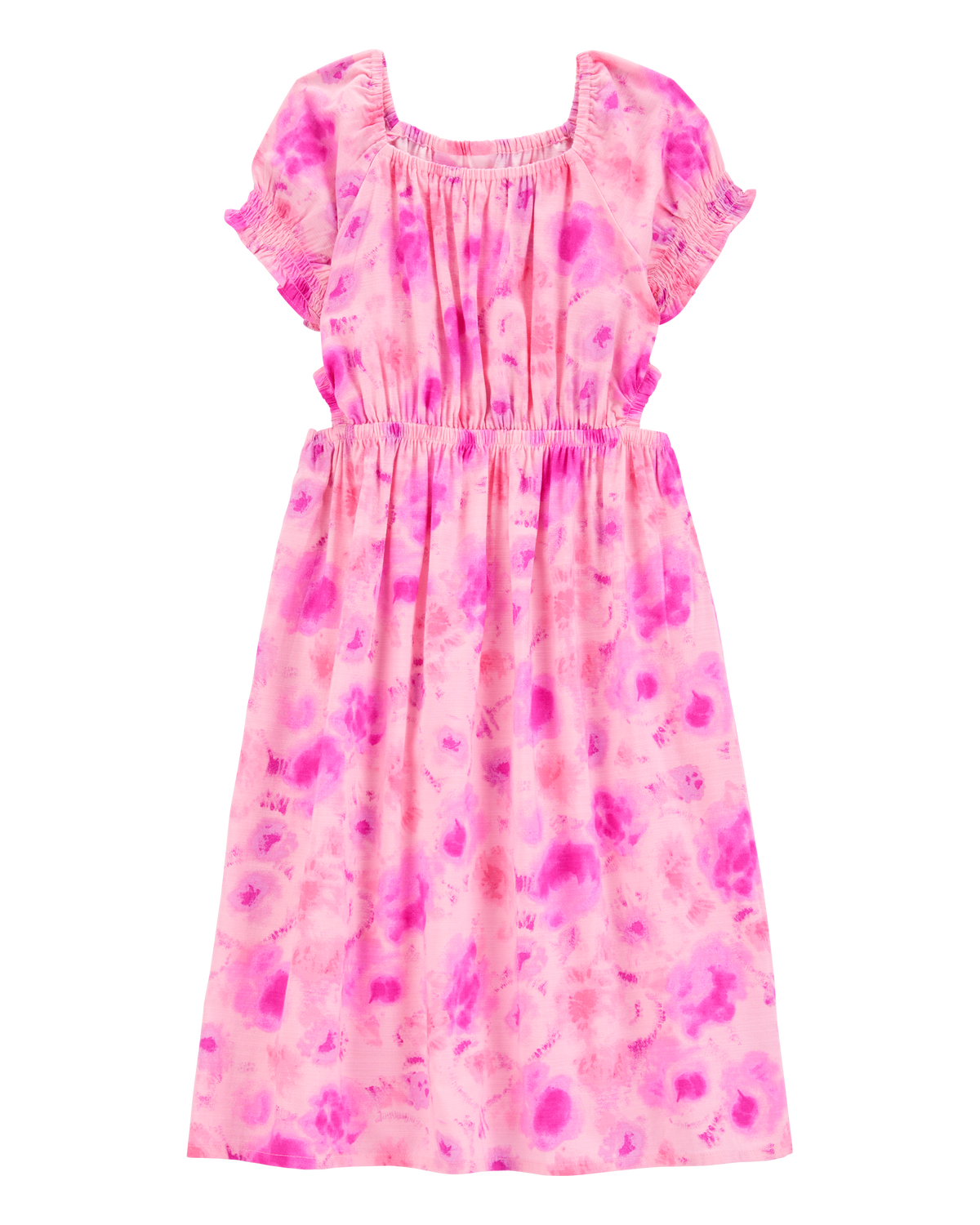 Kid Cloud-Dye Linen Look-Alike Maxi Dress- Pink - OshKosh