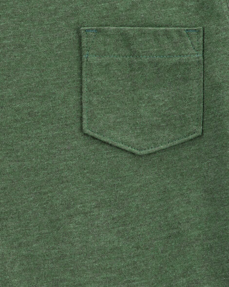 Product image 2 of Baby Solid Short-Sleeve Pocket Tee - Dark Green