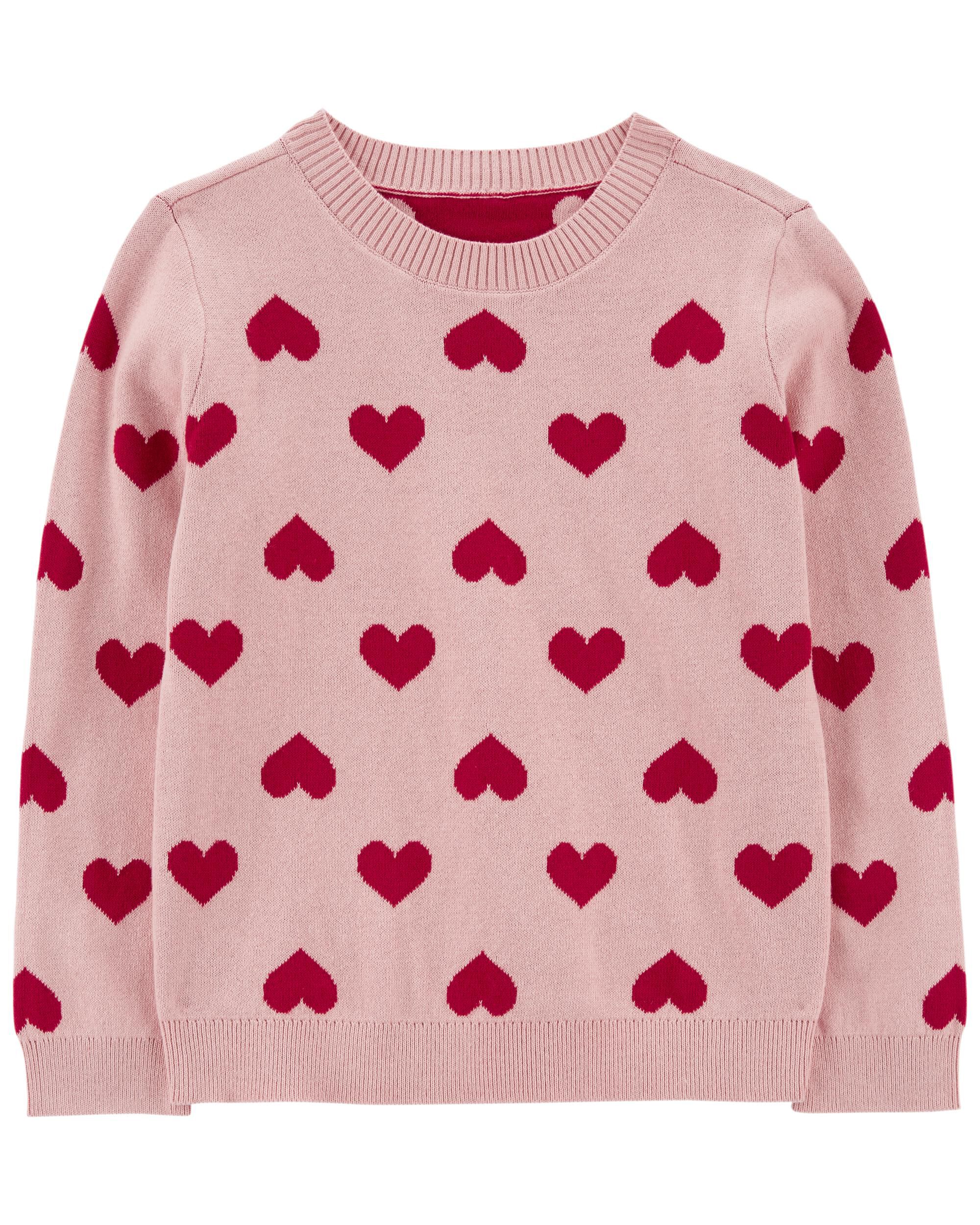 Kid Valentine's Day Heart Sweater - Carter's | Carter's