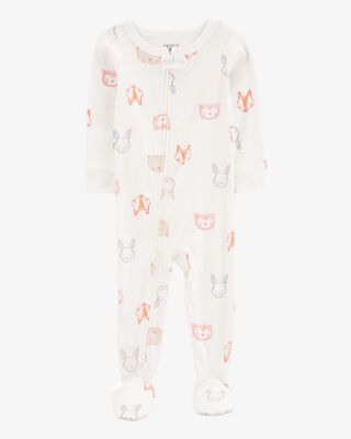 Product image 1 of Toddler 1-Piece Animals 100% Snug Fit Cotton Footie Pajamas