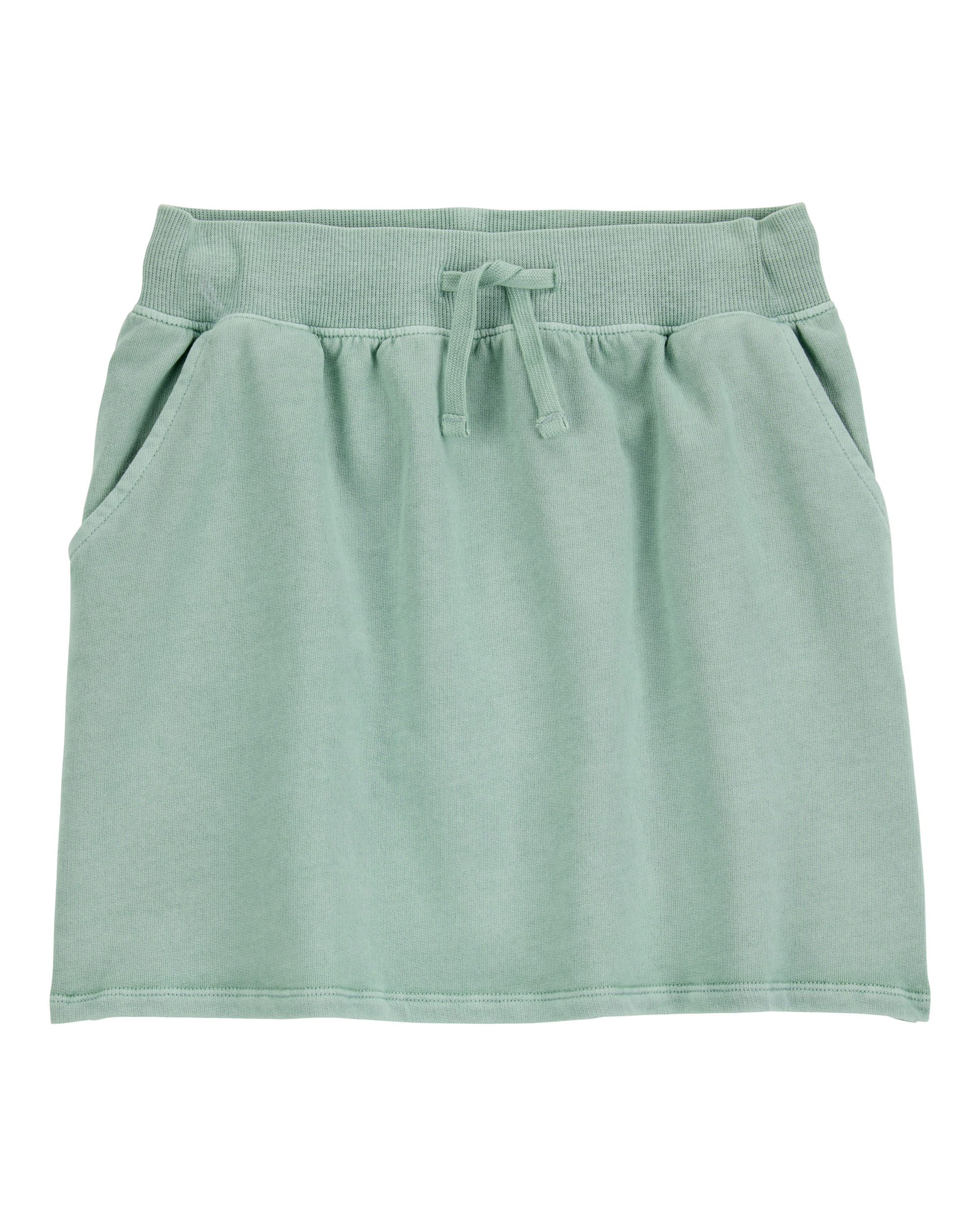 Kid Active Drawstring French Terry Skort - Green