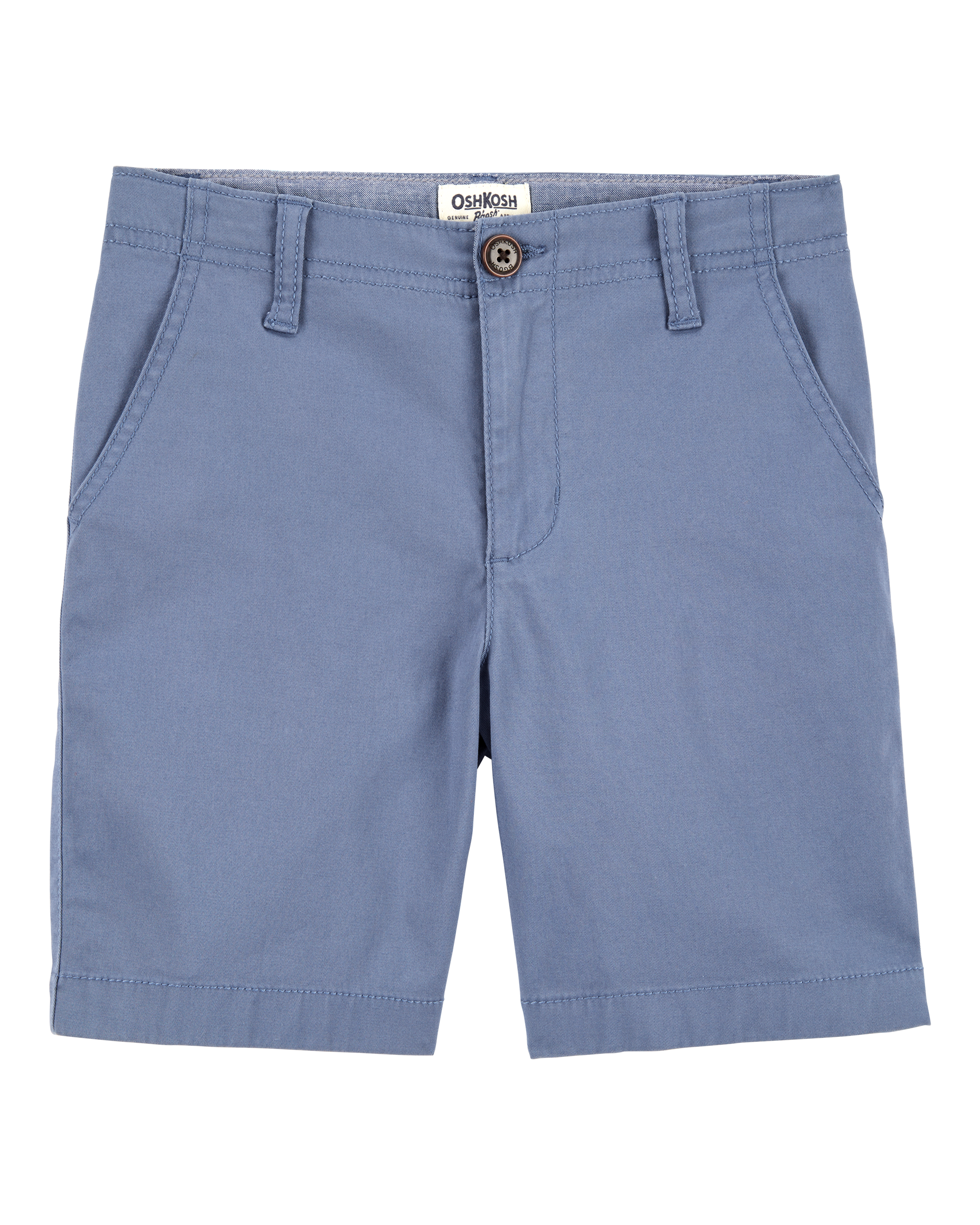 Boys Flat-Front Shorts - Blue