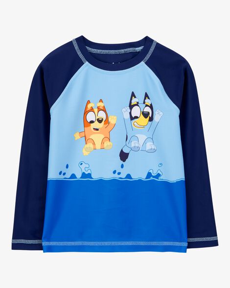  Product image 2 of Toddler 2-Piece Bluey Rashguard & Swim Trunk Set