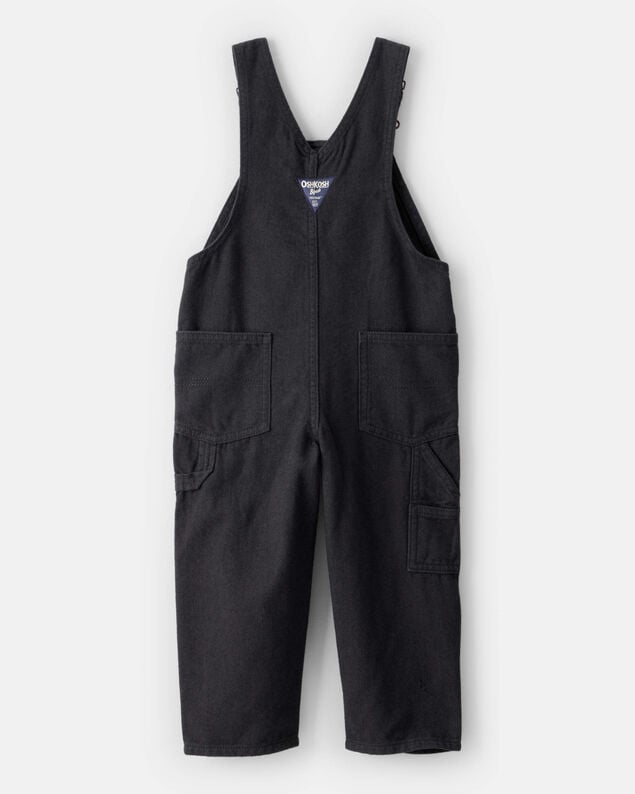 Product image 2 of Toddler Boy Herringbone Overalls - Black