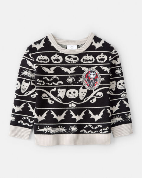 boys the nightmare before christmas long-sleeve sweater - black