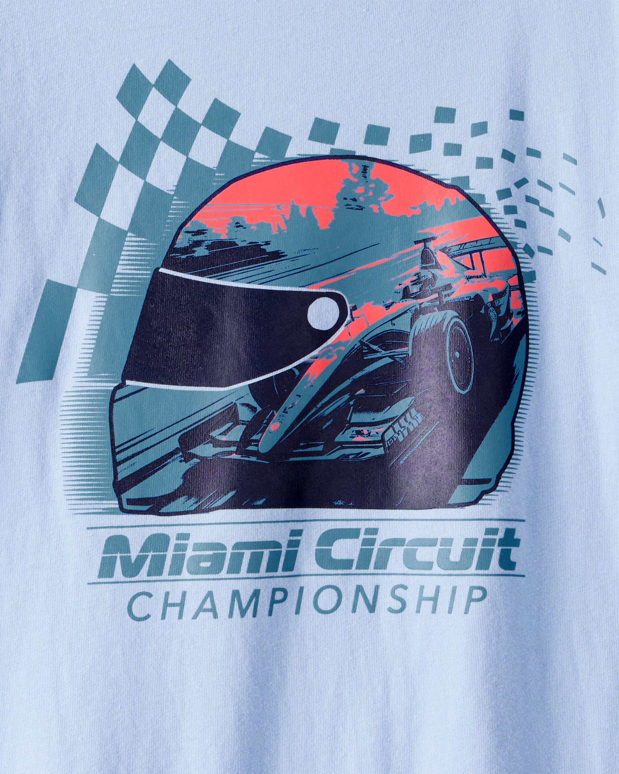 Boys Miami Circuit Short-Sleeve Graphic Tee - Blue