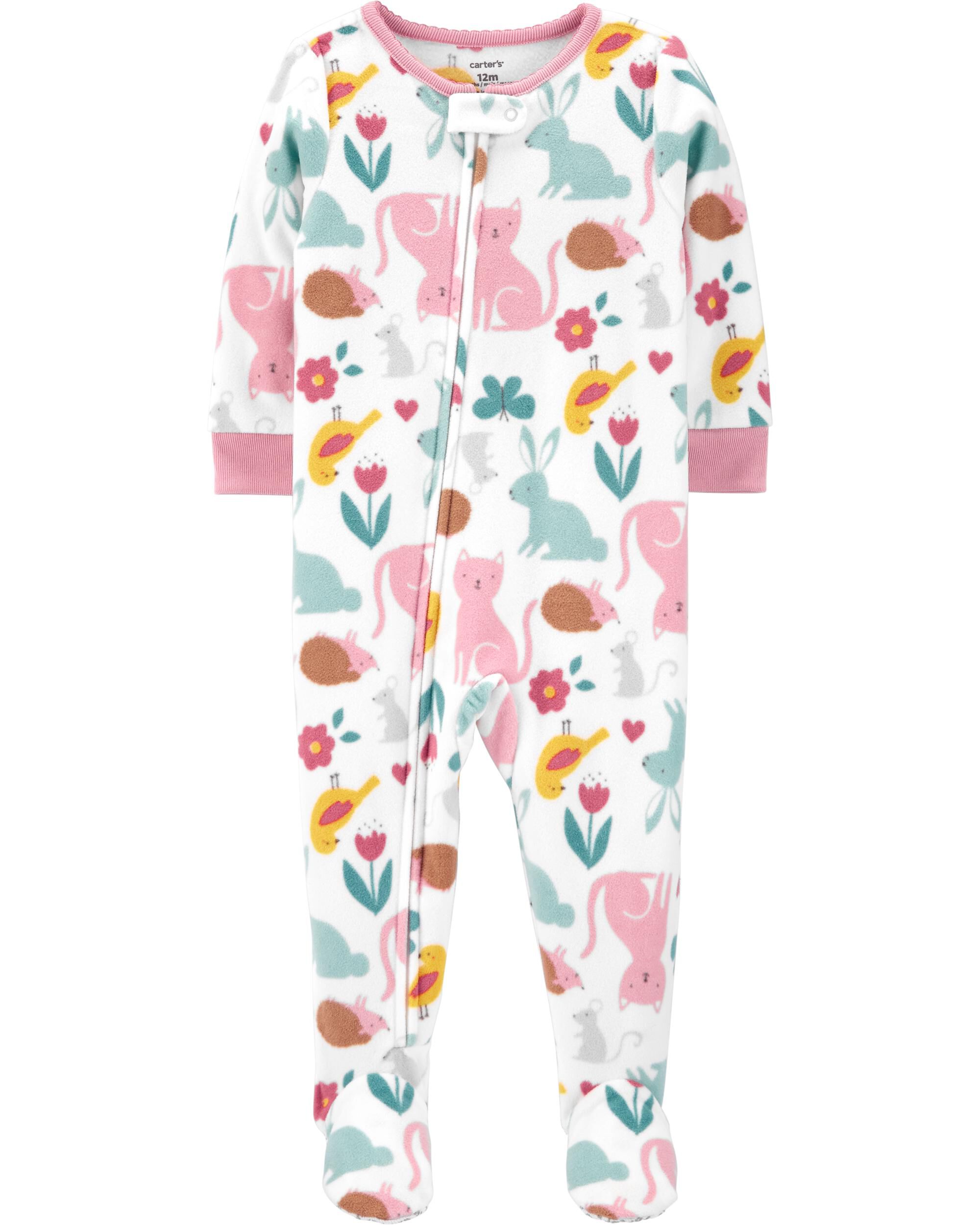 carters fleece footie pajamas