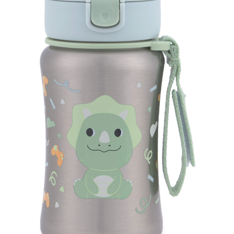 Besties Squad Stainless Steel Straw Bottle - Dex Dino