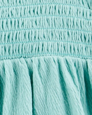 Product image 2 of Kid 2-Piece Smocked Tank & Short Set - Blue