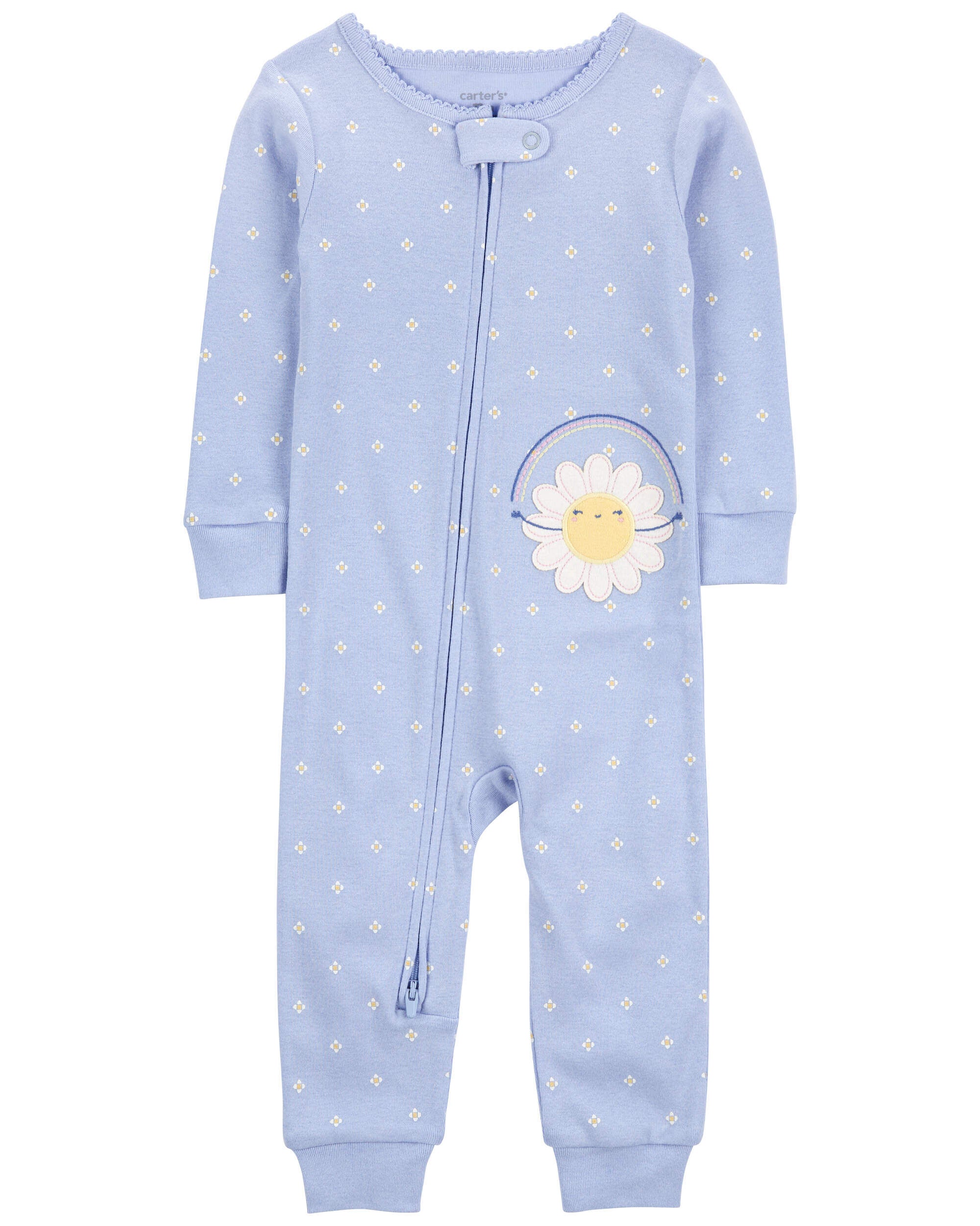 Baby 1 Piece Daisy 100 Snug Fit Cotton Footless Pajamas Carter s Carter s
