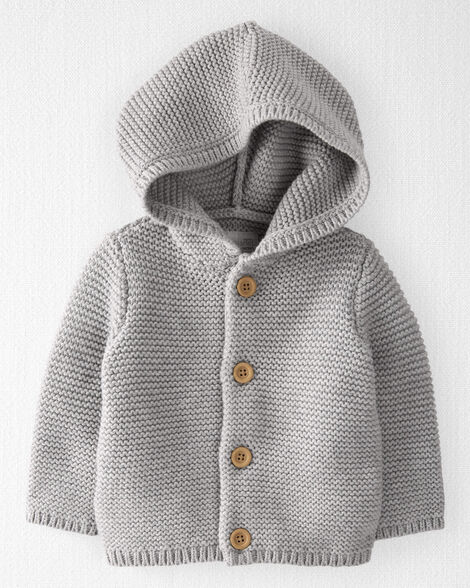 Product image 2 of Baby Organic Cotton Signature Stitch Cardigan