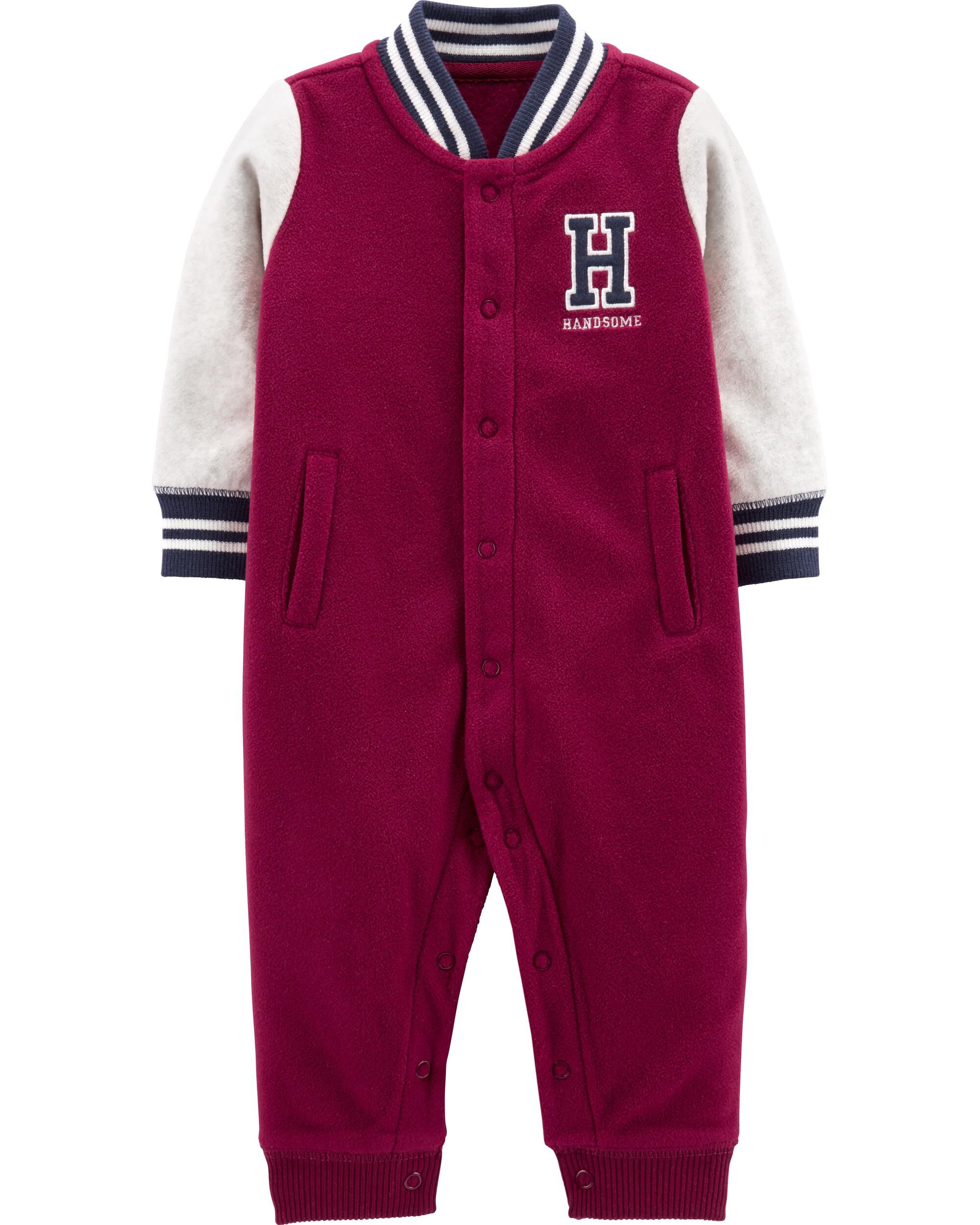 carters fleece jumpsuit