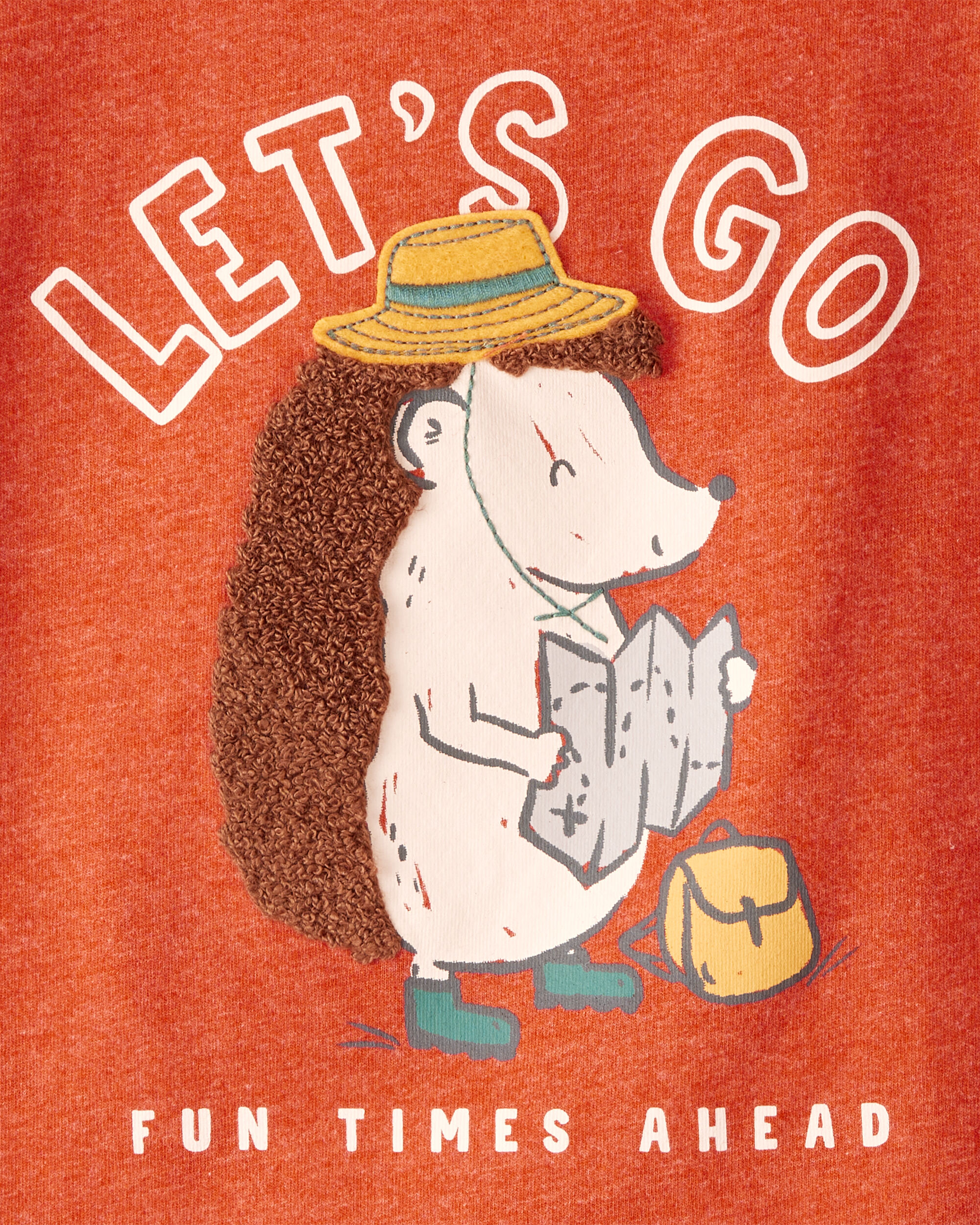 Toddler Boy Hedgehog Short-Sleeve Graphic Tee - Orange