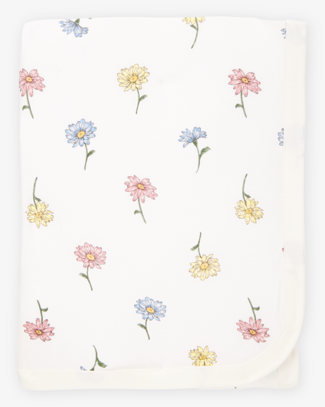 baby girl floral purelysoft blanket - ivory