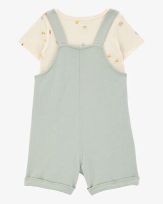 Product image 2 of Baby 2-Piece Tee & Bunny Shortall Set - Green