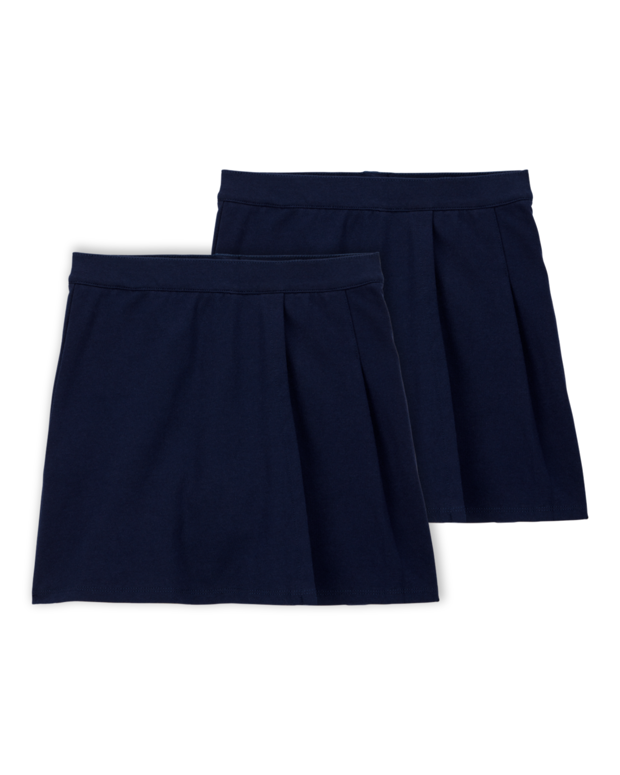 Kid 2-Pack Ponte Knit Uniform Skirts - Navy