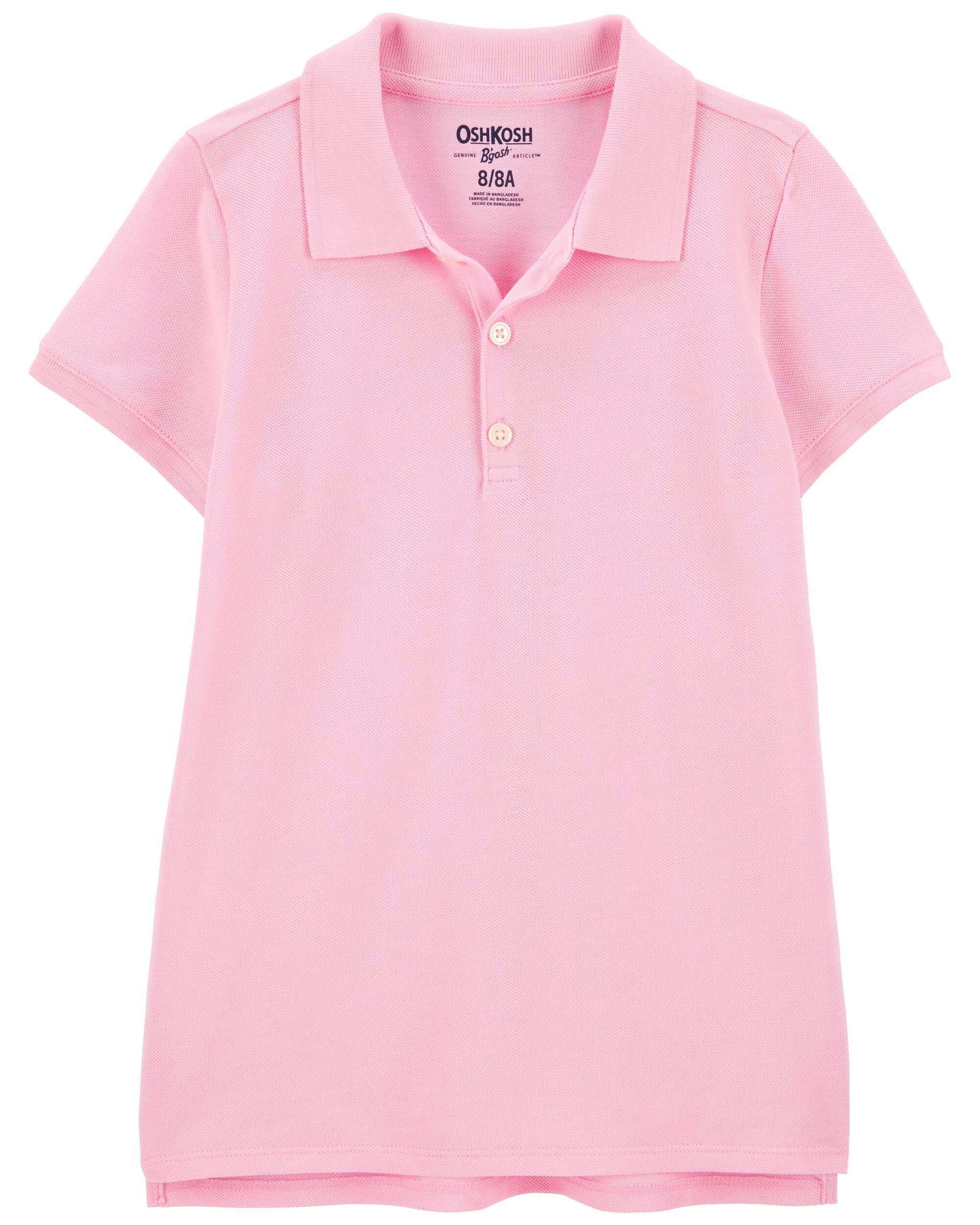 Kid Pink Piqué Polo Shirt - OshKosh | Carter's