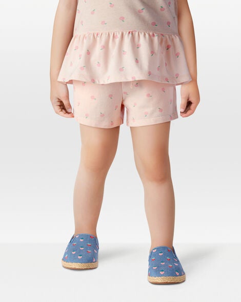  Product image 2 of Toddler Pull-On French Terry Shorts - Pink