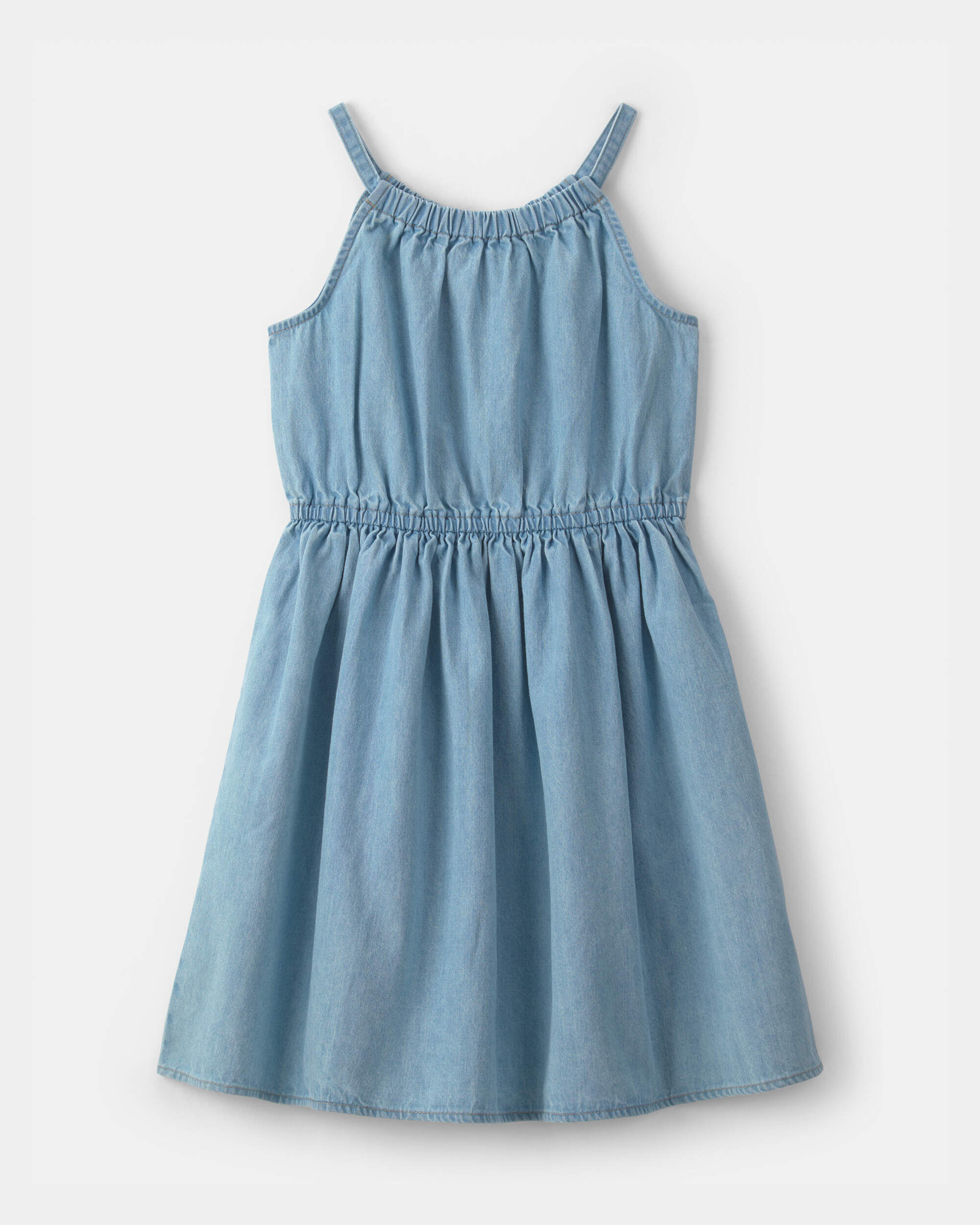 OshKosh Bgosh Girls Denim Chambray Dress - Light Wash 10 Light Wash 17$