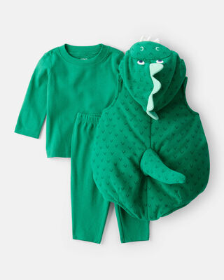 Product image 2 of Baby 3-Piece Dinosaur Halloween Costume - Green