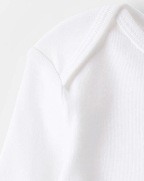 Product image 3 of Baby 4-Pack Long-Sleeve Bodysuits - White