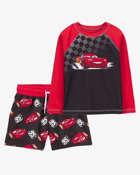  Product image 1 of Toddler 2-Piece Cars™ Rashguard & Swim Trunk Set