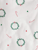 Kid Dog Print PurelySoft 2-Piece Pajamas - White