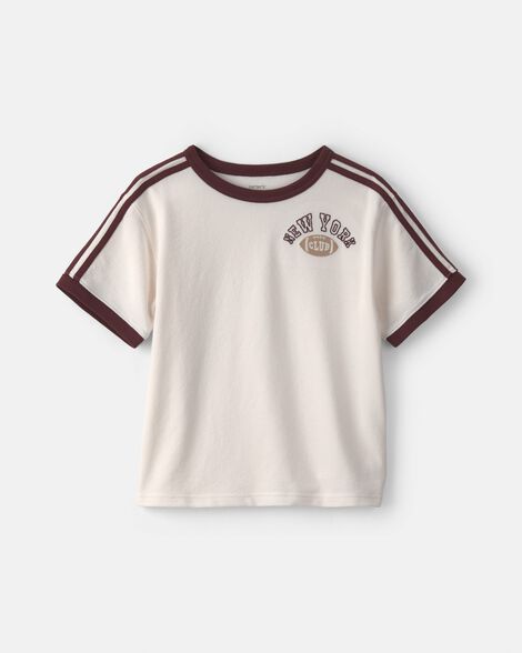 boys new york graphic tee - cream