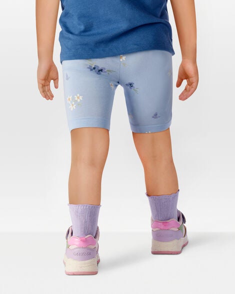  Product image 3 of Toddler Floral Bike Short - Blue