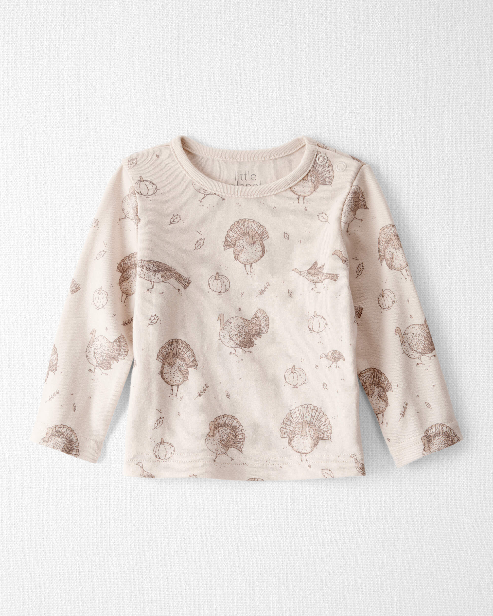 Baby 2-Piece Organic Overall Set Autumn Grove Print