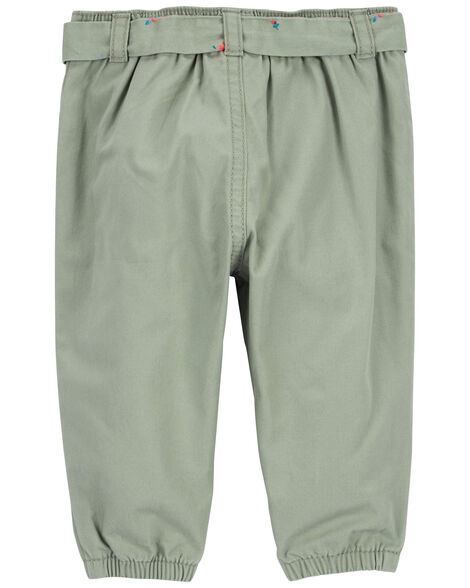  Product image 2 of Baby Belted Eyelet Joggers