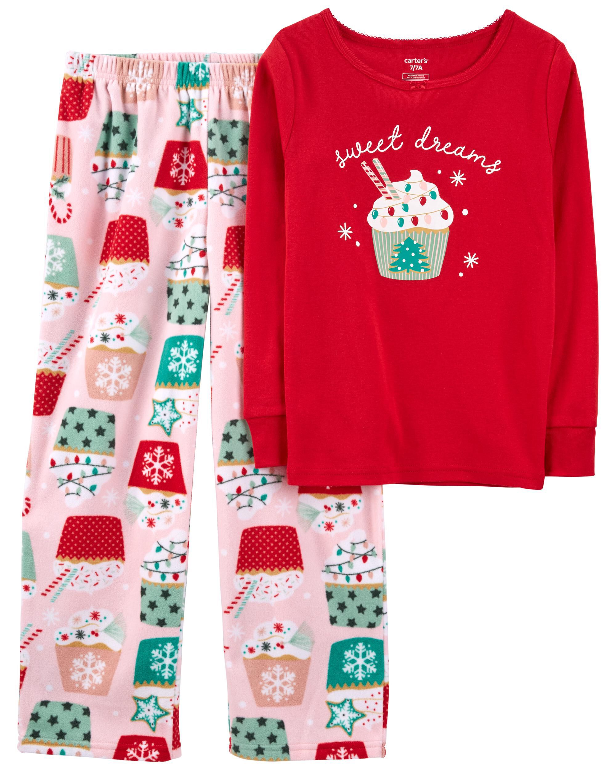 Kid 2 Piece Cupcake Fleece Pajamas Carter s Carter s