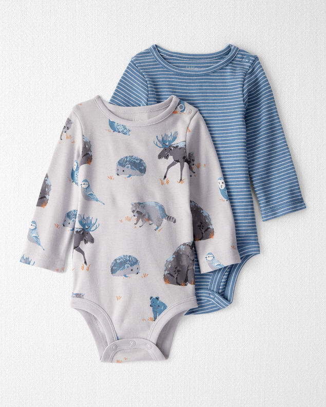 Product image 1 of Baby 2-Pack Organic Cotton Bodysuits