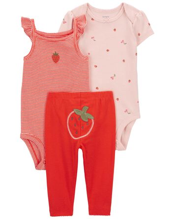 Baby 3-Piece Strawberry Little Character Set