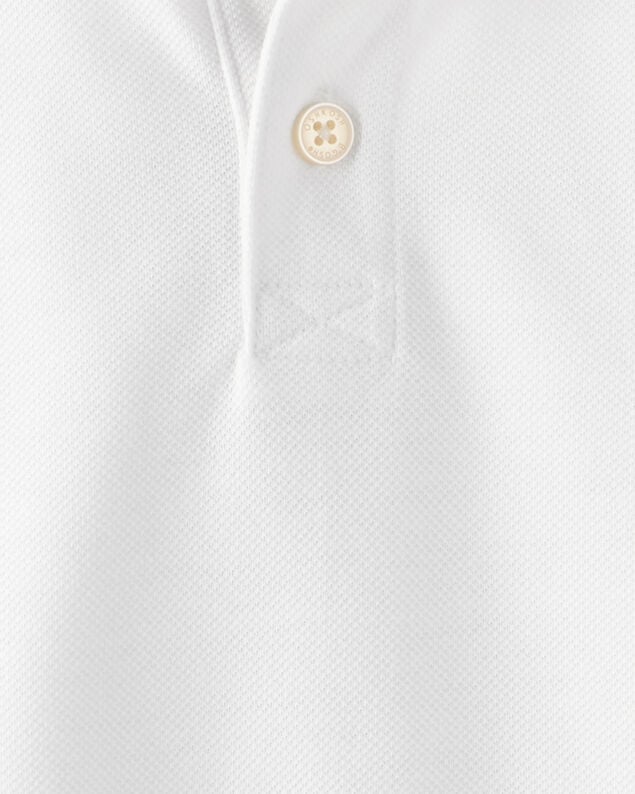 Product image 2 of Toddler Pique Uniform Polo Shirt - White