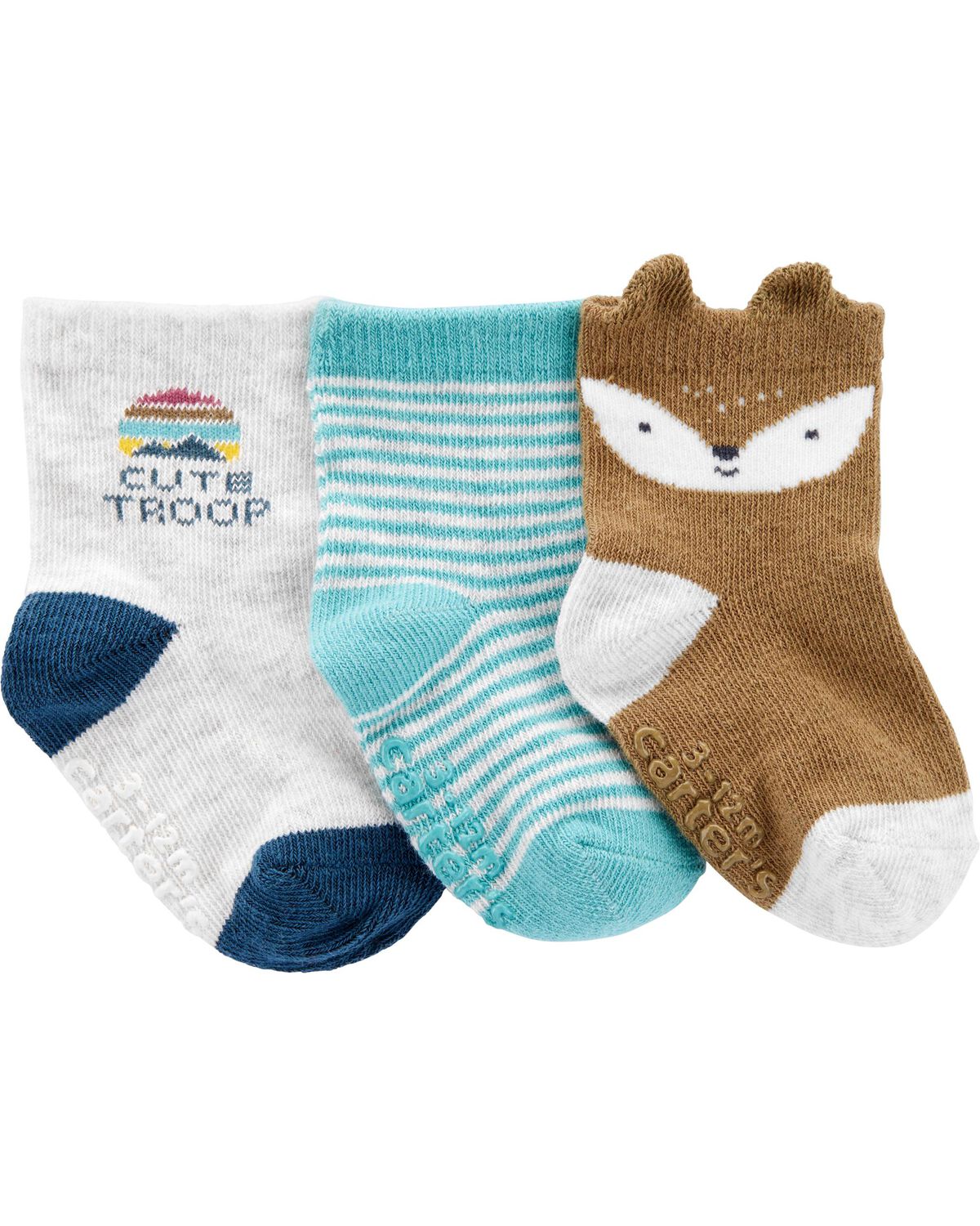 Carter's Baby 3-Piece Bear Booties & Bib Set