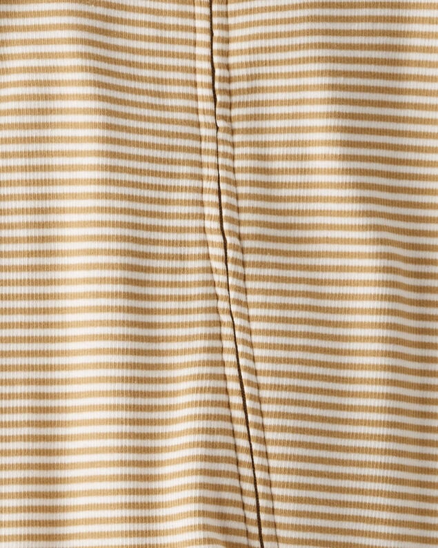 Product image 2 of Baby Organic Cotton Rib Sleep & Play Pajamas in Stripes