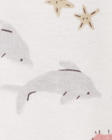 Product image 4 of Baby 5-Pack Seahorse Short-Sleeve Bodysuits