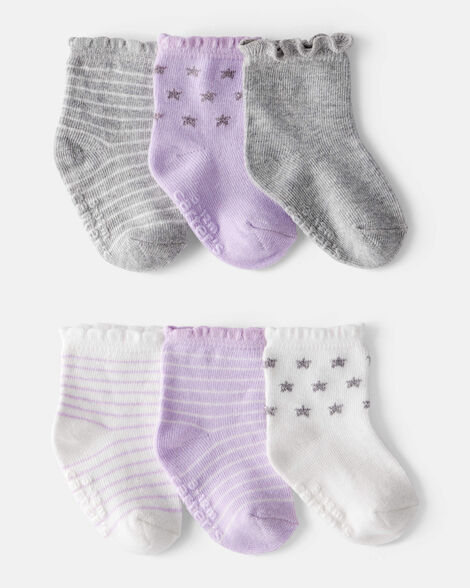 Product image 1 of Baby Girl 6-Pack Ankle Socks
