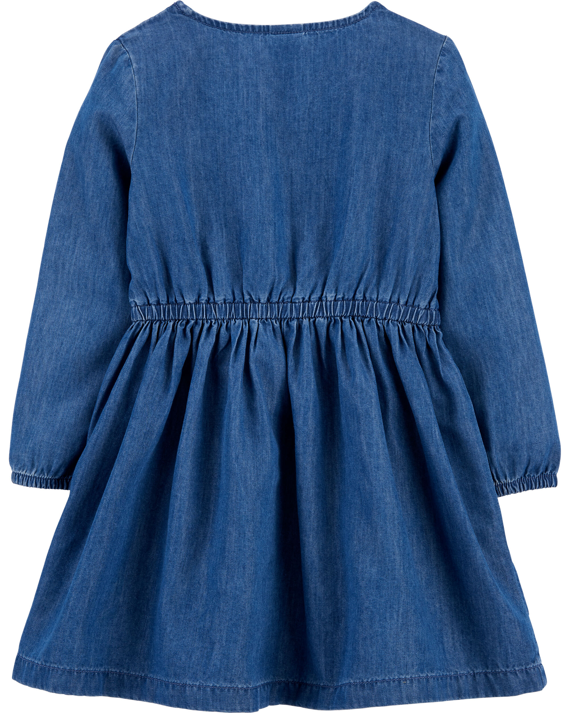 denim dress embroidered