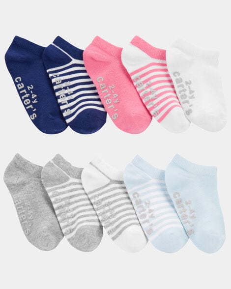 toddler girl 10-pack no-show socks