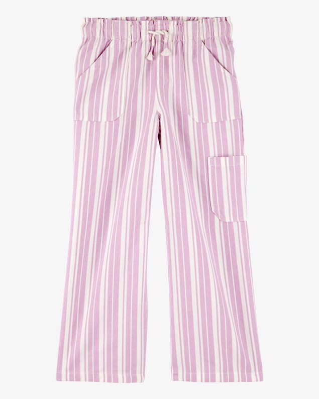 Product image 1 of Kid Striped Drawstring Pants - Pink