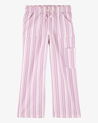 Product image 1 of Kid Striped Drawstring Pants - Pink